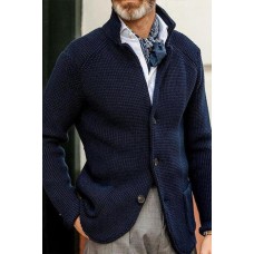 MEN'S LONG SLEEVE THICKENING CARDIGAN WARM CASUAL JACKET